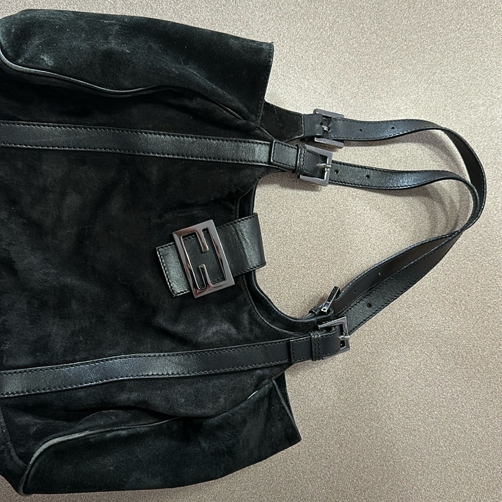 Fendi Velvet Shoulder Bag